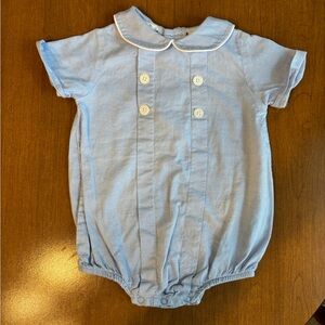 Bailey Boys Light Blue Baby Romper sz 12 months